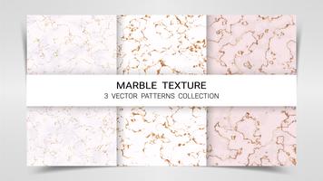 Backgrounds and Textures of Marble Premium Set Patterns Collection Template. vector