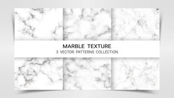 Backgrounds and Textures of Marble Premium Set Patterns Collection Template. vector