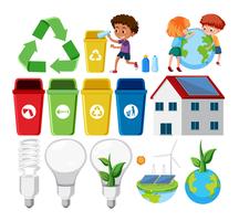 Set of recycle element vector