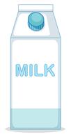 A milk box on white background vector