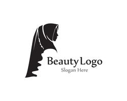 hijab vector black beauty logo