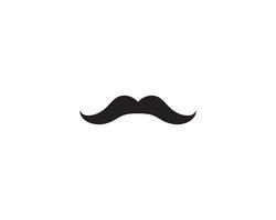 mustache logo vector template