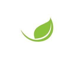 green leaf ecology nature element vector icon 