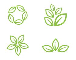 green leaf ecology nature element vector 