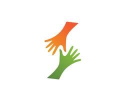 Hand shake symbol logo and symbol vector