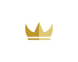 golden crown logo vectors