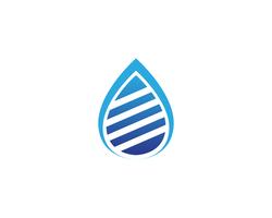 Ilustración de plantilla de logotipo gota de agua vector
