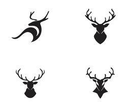 Diseño del ejemplo del icono del vector de los ciervos