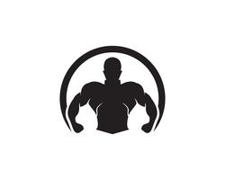 Objeto vectorial e iconos para etiqueta deportiva, insignia de gimnasio, diseño de logotipo de fitness vector