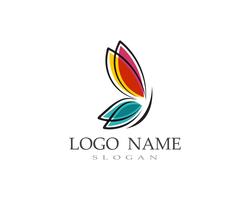  Butterfly logo and symbol Vector