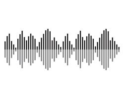 Ondas de sonido ilustración vectorial