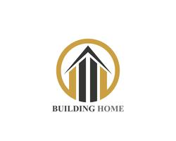 Iconos de logotipo y símbolos de edificios de casa vector
