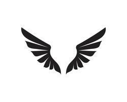 Logotipo de ala y símbolo de plantilla de negocios. vector