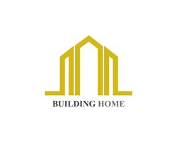 Iconos de logotipo y símbolos de edificios de casa