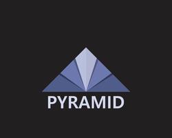 pyramid logo and symbol Business abstract design vector