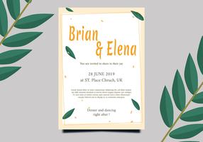 Wedding Invitation Card vector