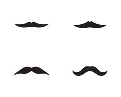 moustache logo vector template