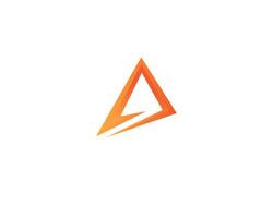 pyramid logo and symbol Business abstract design template  vector