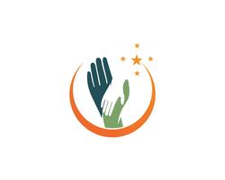 charity hand logo design