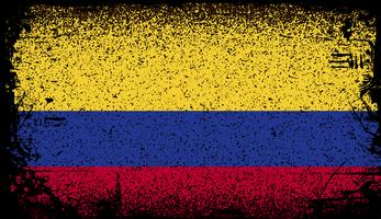 colombia Grunge flag vector