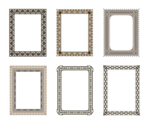 Vector decorative frame. Elegant element for design template, pl