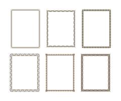 Vector decorative frame. Elegant element for design template, pl