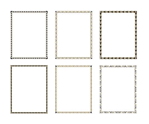 Set luxury decorative frame