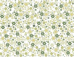 Seamless green floral wallpaper