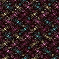 dragonfly pattern background vector