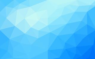 Light blue vector Low poly crystal background. Polygon design pa