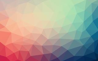 Light blue red vector Low poly crystal background. Polygon desig