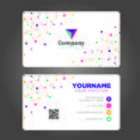 Colorful Business Card vector