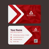 Red Business Card vector