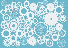 Cogs and gears. abstract background vector in blue on isolated background