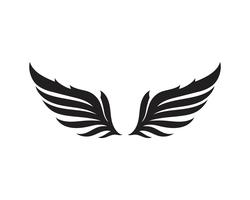 Wing falcon bird logo vector