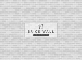 White and gray brick wall background texture. vector