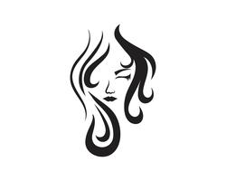 Hair and face salon logo vector templates