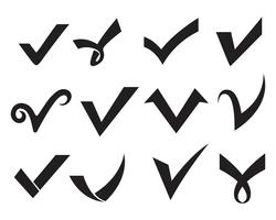 Check mark icons vector images
