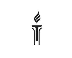 Initial T for Torch logo and symbol design inspiration vector