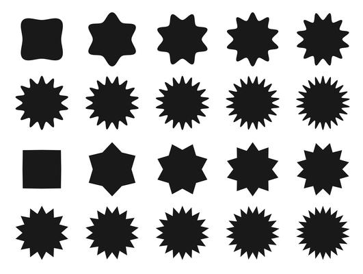 Vector icon star shape rank position.