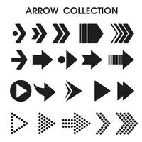 Black arrow icons that look simple and modern. vector illustration.