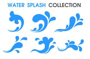 Splash water icon Flat and simple symbols. vector