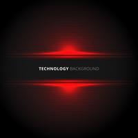 Abstract technology red lines horizontal laser glow texture on black background. vector