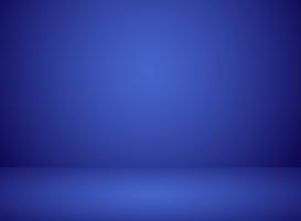 Studio room interior blue color background with lighting effect. vector