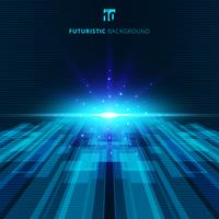 Abstract blue virtual technology concept futuristic digital background vector