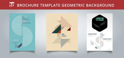 Set template geometric covers design. You can use for print, ad, brochure, leaflet, flyer, poster, magazine, banner, website. vector