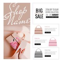 Online Sale Banner Template vector