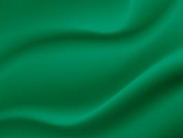 Resumen textura de fondo Seda verde satinada. Tela de tela textil con pliegues ondulados. vector