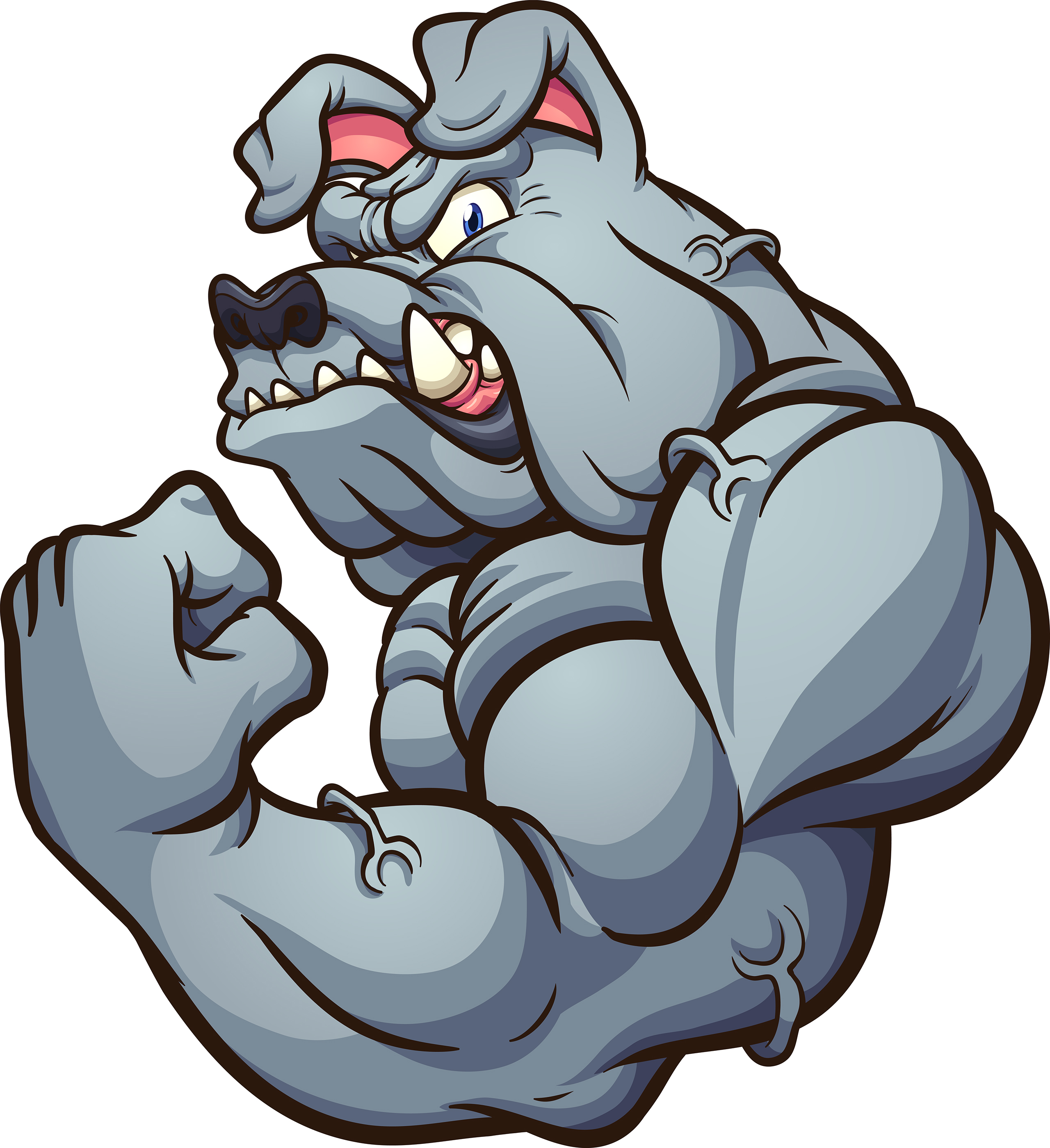 Strong Bulldog Mascot Download Free Vectors Clipart Graphics