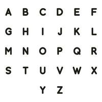 alphabet letters vector